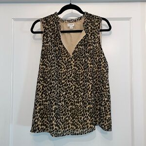 J. Crew Factory Women’s Leopard Print Blouse